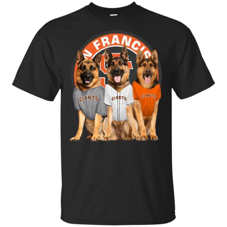 German Shepherd Dog And San Francisco Giants Fan Shirt HT208