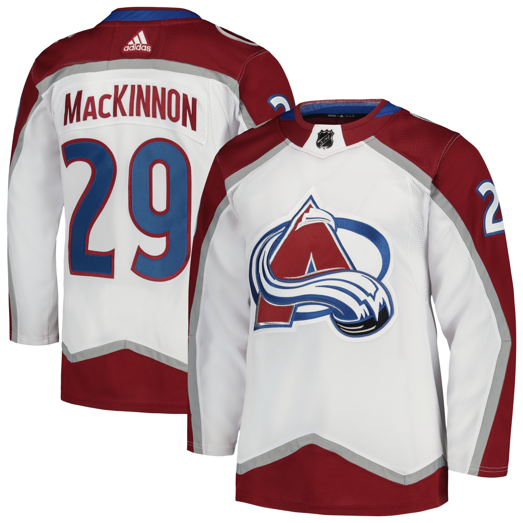 Nathan MacKinnon Colorado Avalanche Away Primegreen Authentic Player Jersey – White