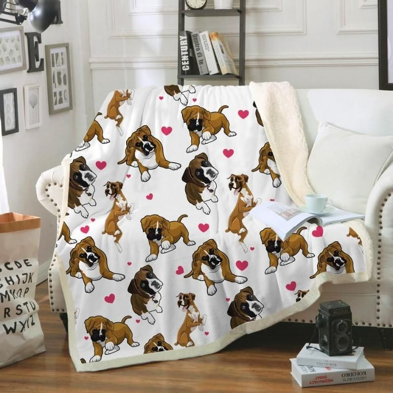 Boxer Blanket, Christmas Gift, Dog Lover Blanket