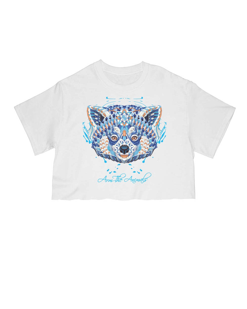 Women’S | Mandala Red Tail Panda | Cut Tee