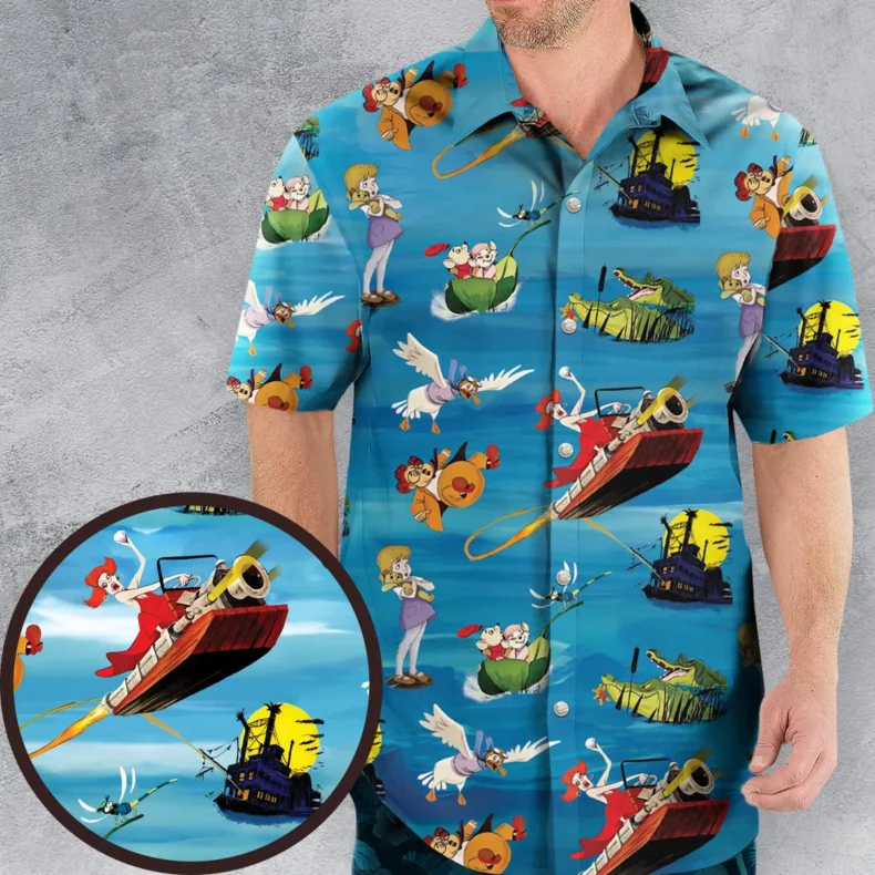 Chasing The Rescuers Characters Hawaiian Shirt