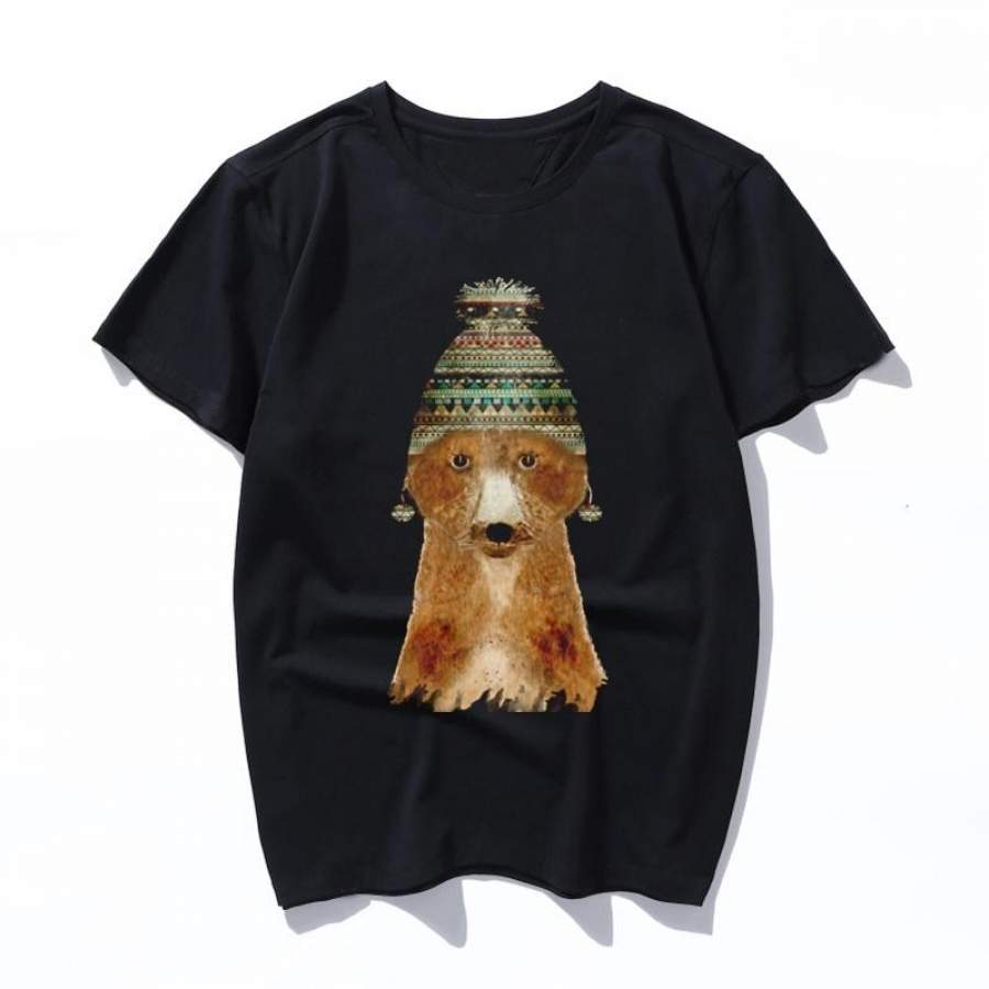 little fox t shirt men fashion cartoon 2019 summer women short sleeve funny tshirt cotton print T-shirt male cool Tees