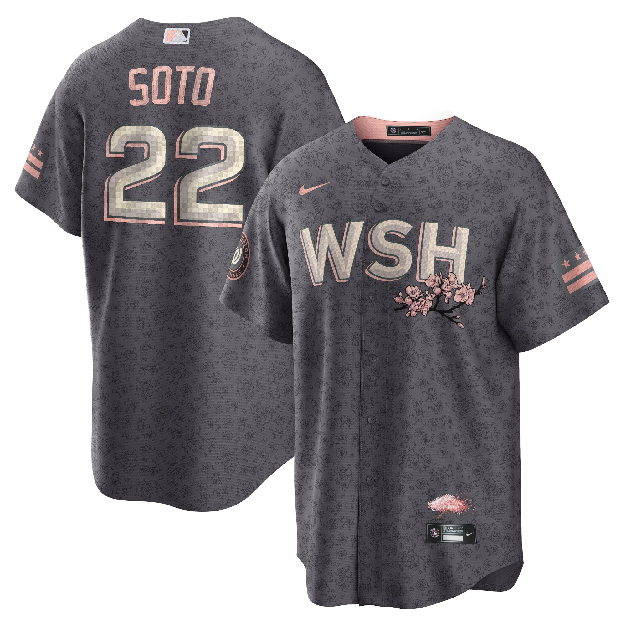 Juan Soto Washington Nationals City Connect Replica Player Jersey – Gray