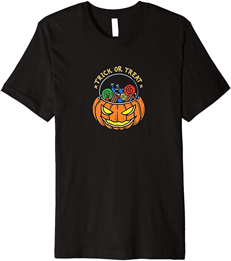 Trick or Treat Candy Pumpkin Costume Jack-o-lantern Premium T-Shirt