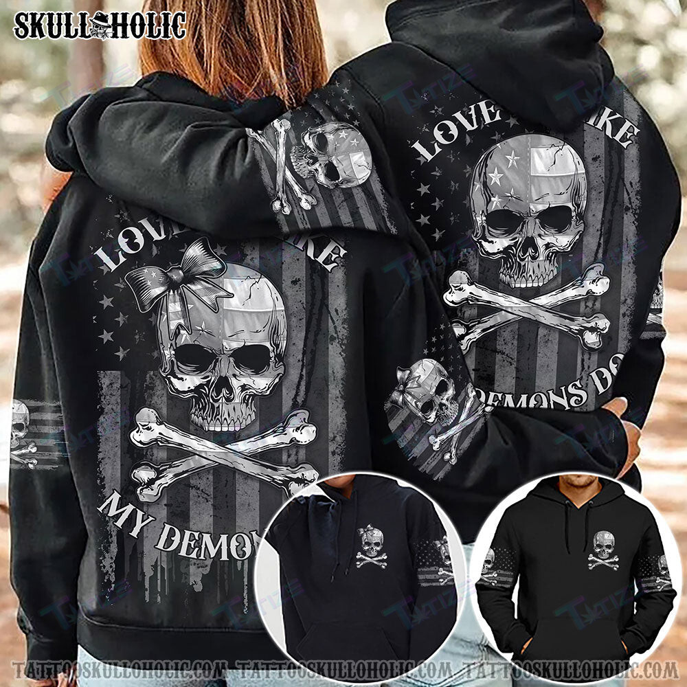 Matching Couple Shirt Love Me Like Skull Bones Couple 3D All Over Printed Shirt, Sweatshirt, Hoodie, Bomber Jacket Size S – 5Xl