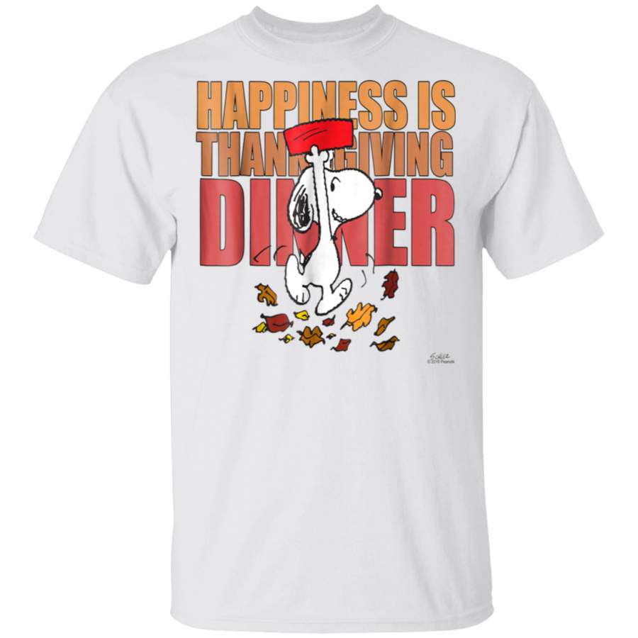 Peanuts Happiness is Thankful Dinner T-Shirt