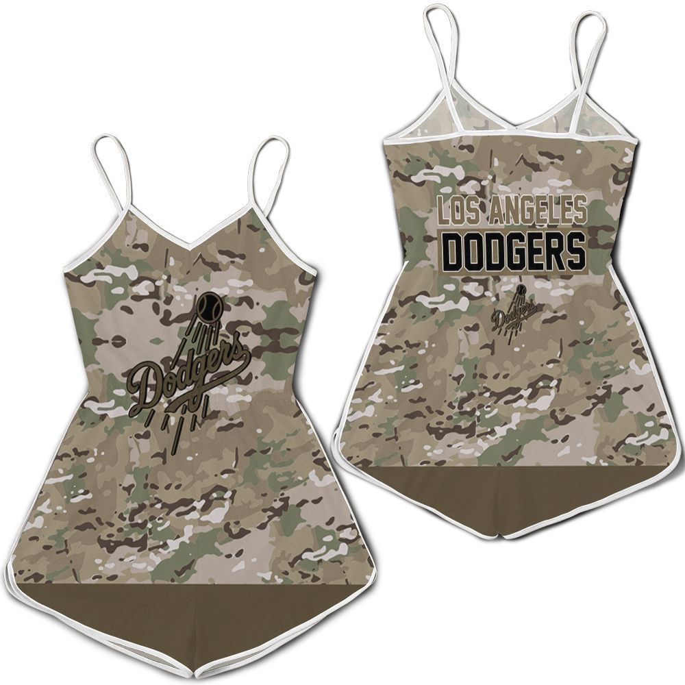 Los Angeles Dodgers Camouflage Veteran 3D Romper