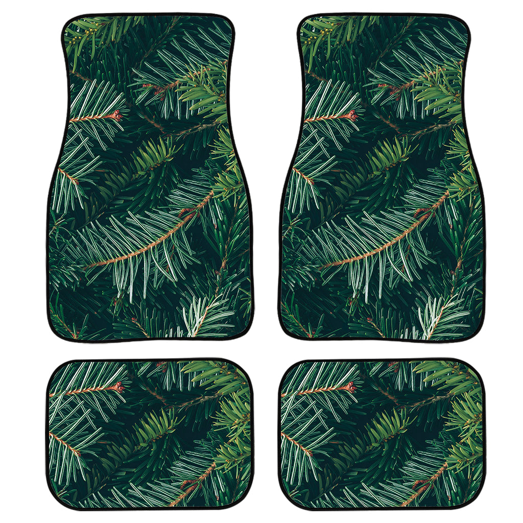 Christmas Tree Print Front And Back Car Floor Mats, Front Car Mat