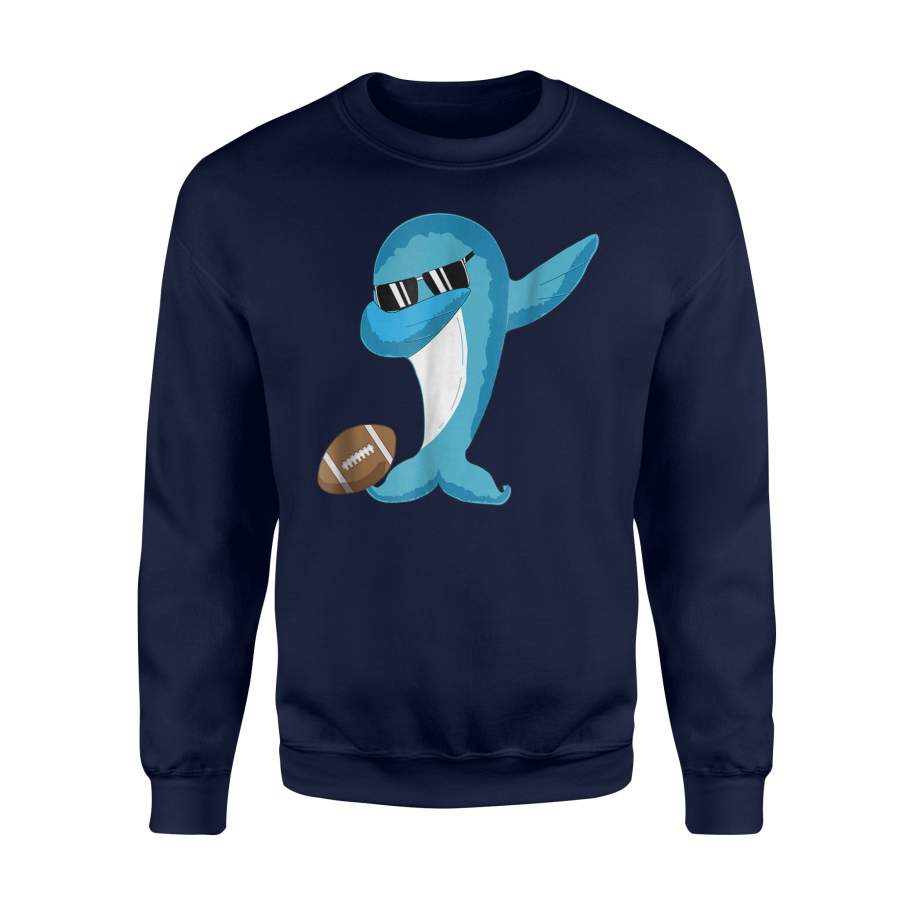 Dabbing Dolphin Football Football Sport Player  Sweatshirt