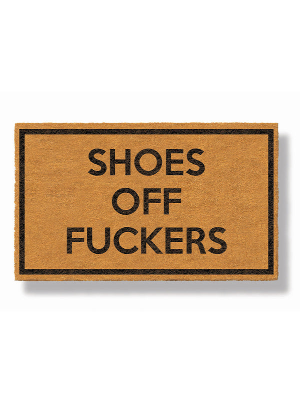 Shoes Off F*Ckers Doormat By Funny Welcome