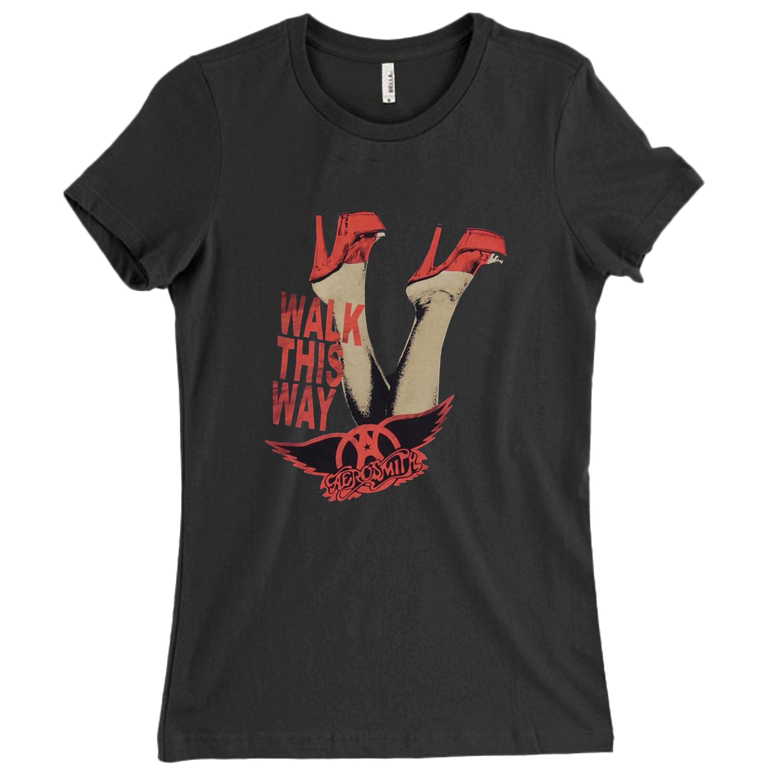 Aerosmith Walk This Way Foot Women T-Shirt