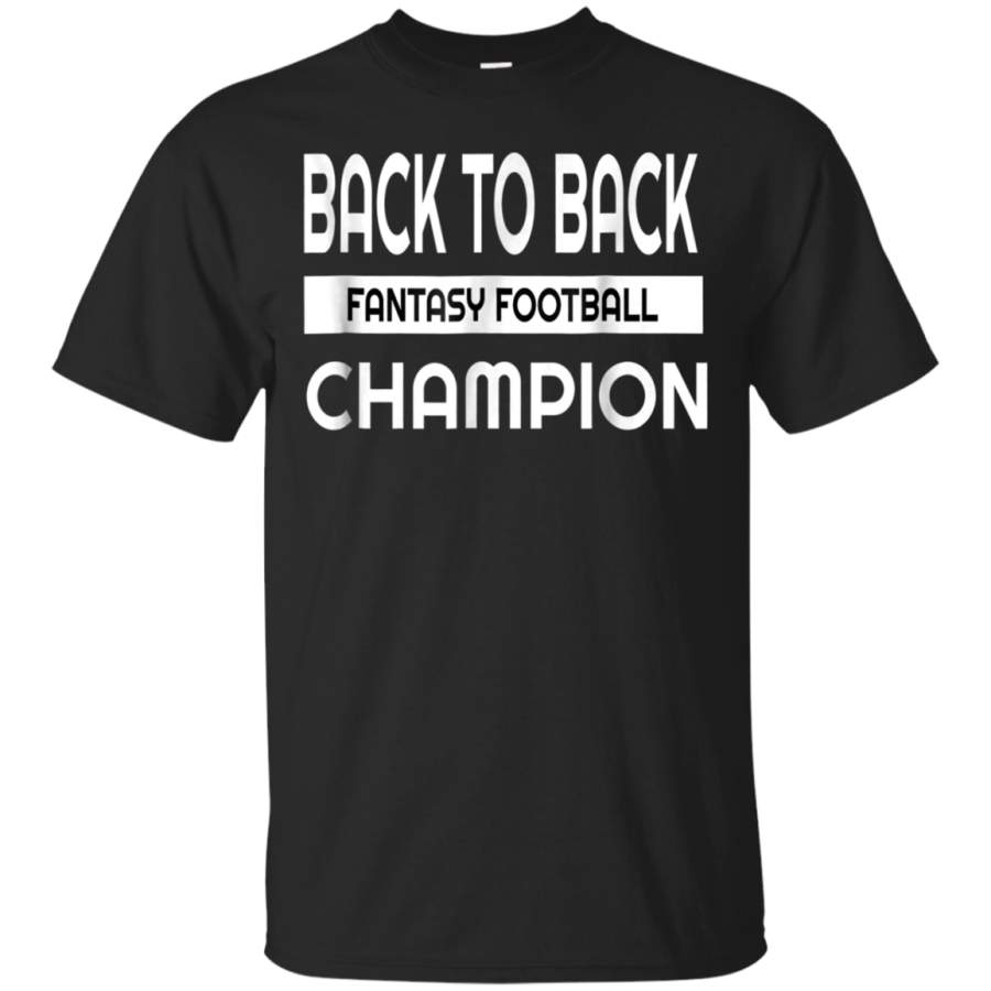 AGR Back to Back Fantasy Football Champ Shirt League Winner Tee