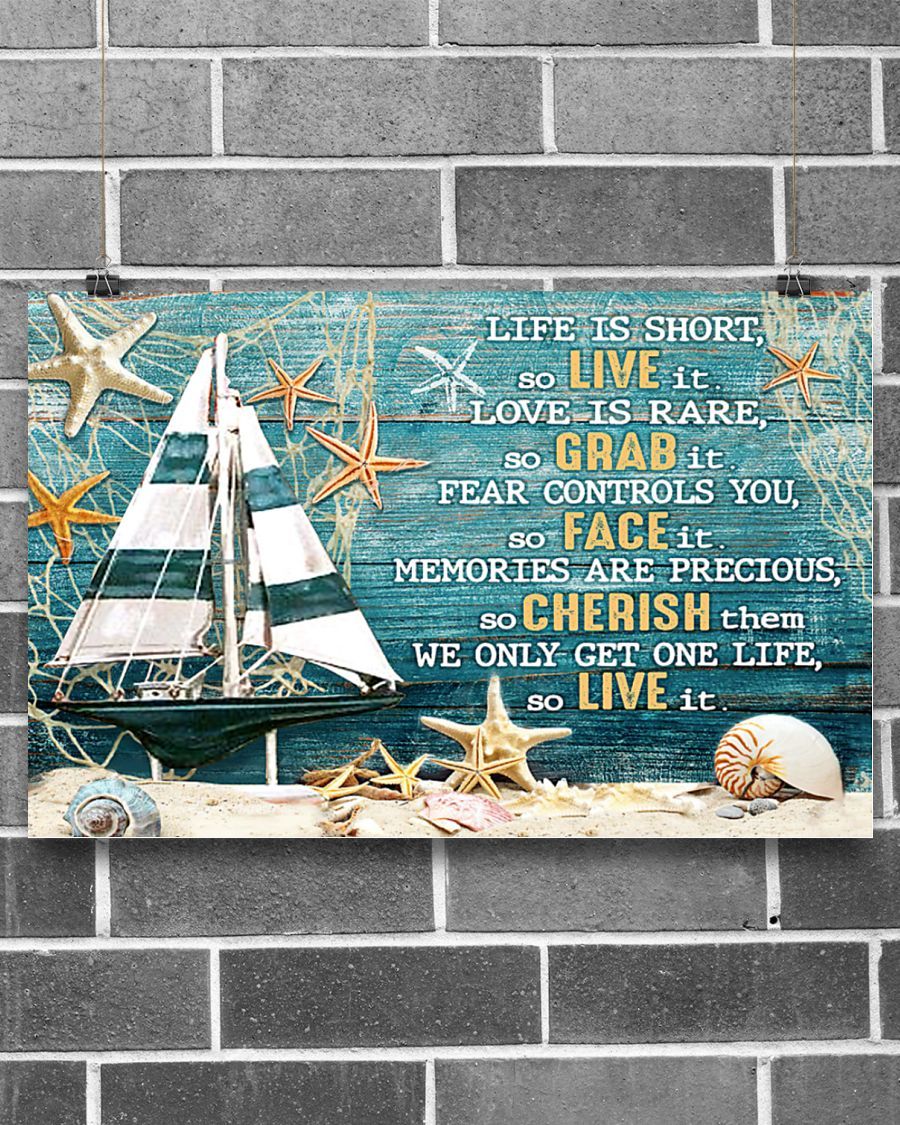 Professions Poster – Life Is Short Sailor Horizontal Canvas And Poster | Wall Decor Visual Art