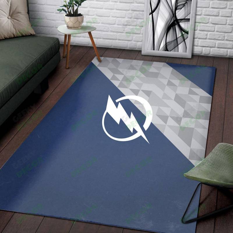 TAMPA BAY LIGHTNING LOGO RUG