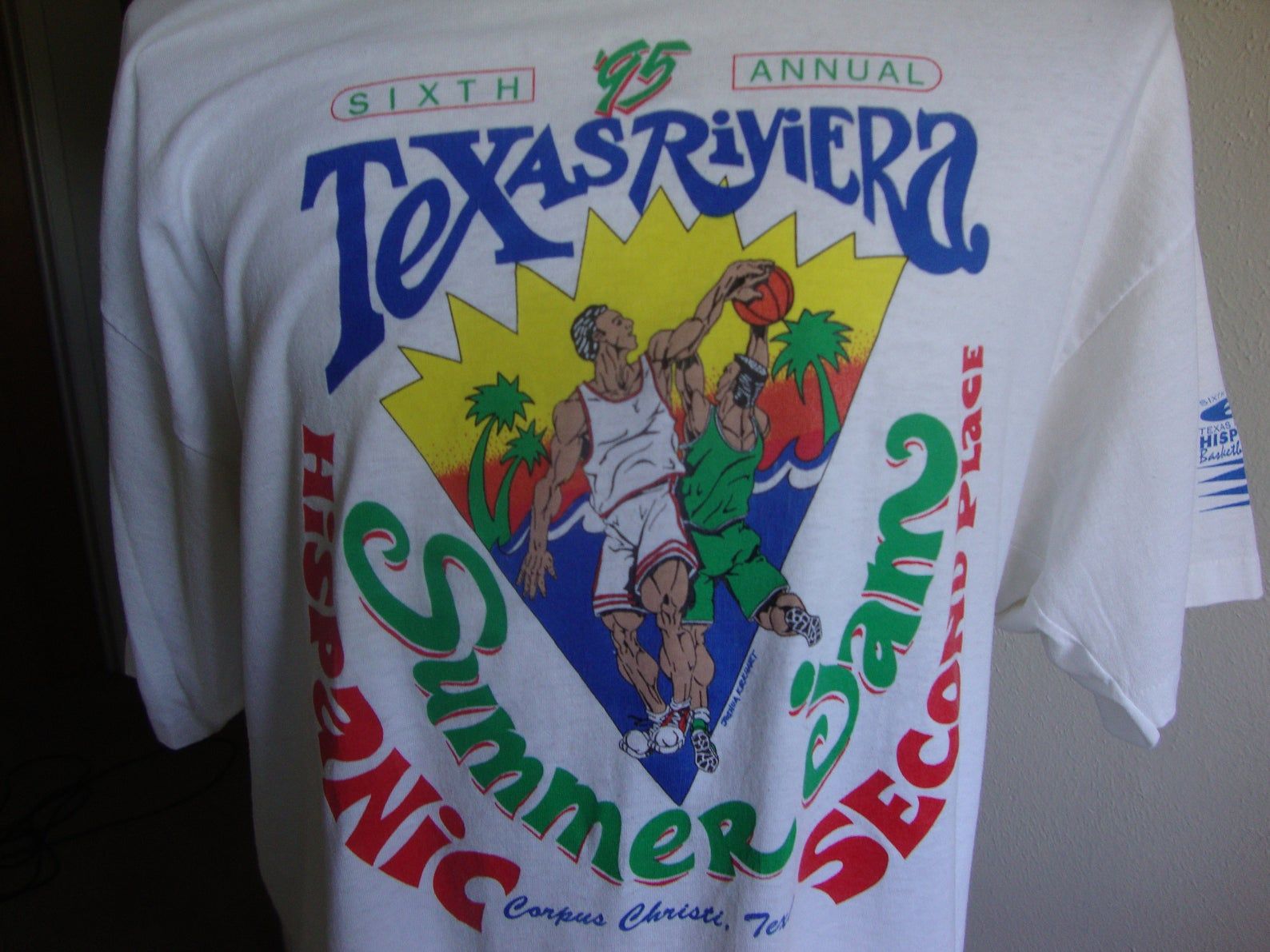 Vintage 90’s Sixth Annual Texas Riviera Summer Jam Hispanic Second Place Corpus Christ Texas T Shirt L