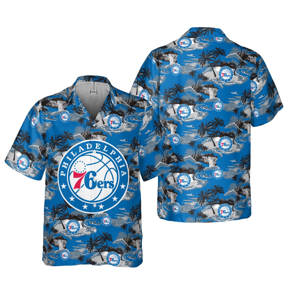 Philadelphia 76Ers Hawaiian Shirt Sh1
