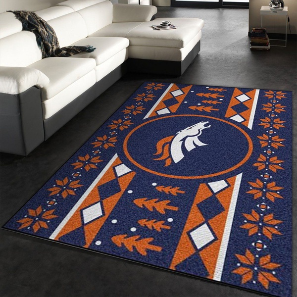 Denver Broncos Area Rug Carpet Bedroom Rug Us Gift Decor