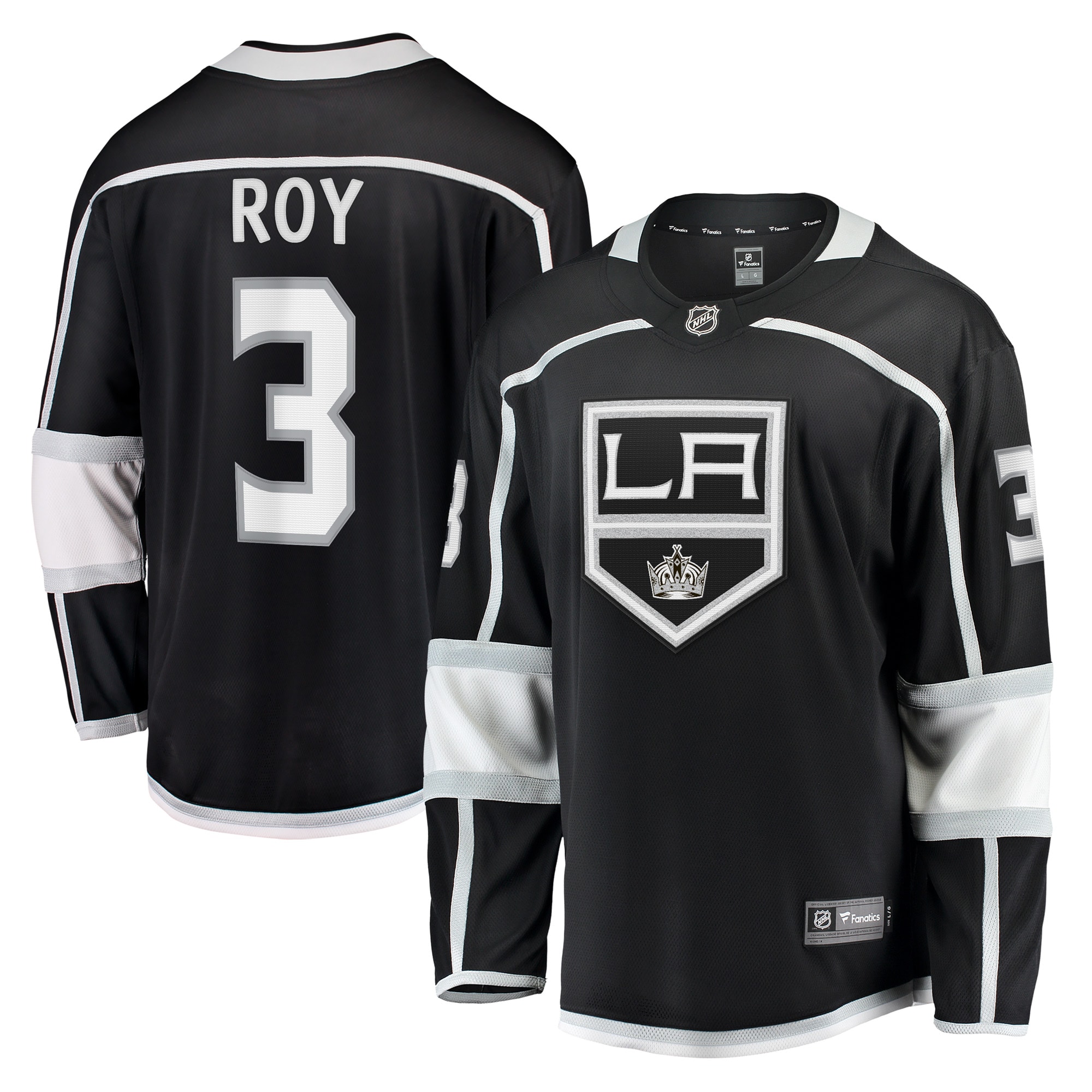 Matt Roy Los Angeles Kings Branded Home Breakaway Player Jersey – Black