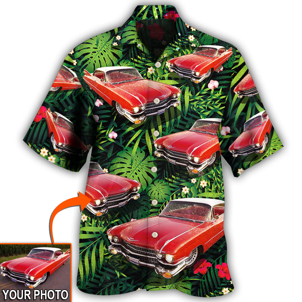 Car Eldorado Classic Tropical Flower Custom Photo Hawaii Shirt Ha83780