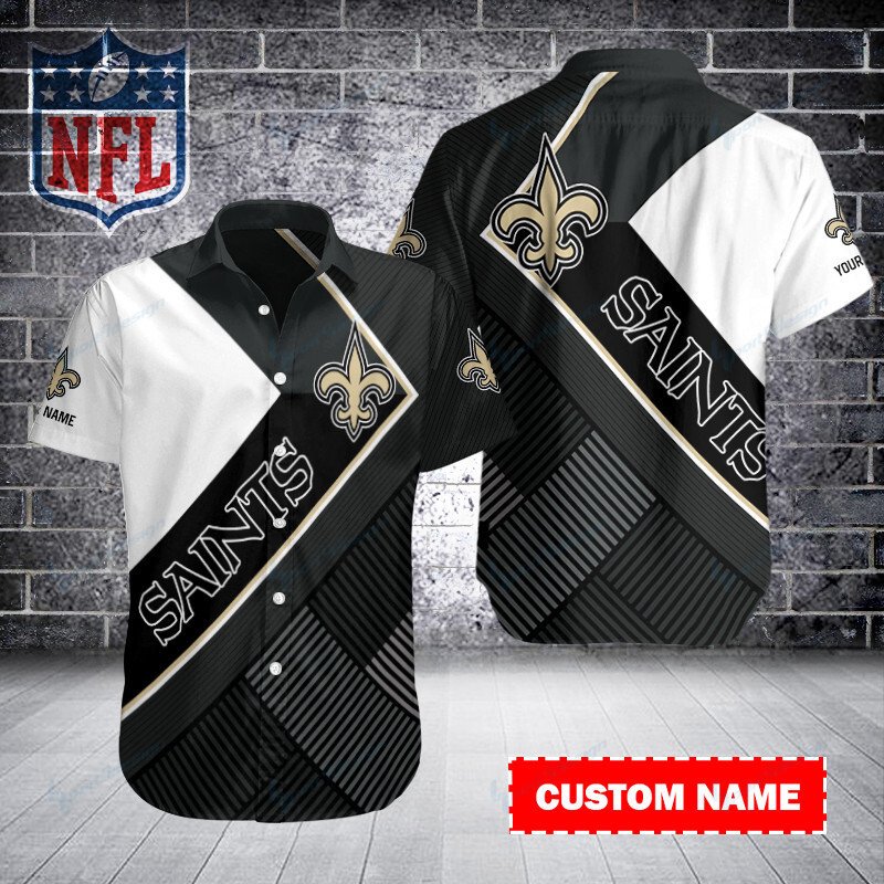 New Orleans Saints Personalized Button Shirt Bb241