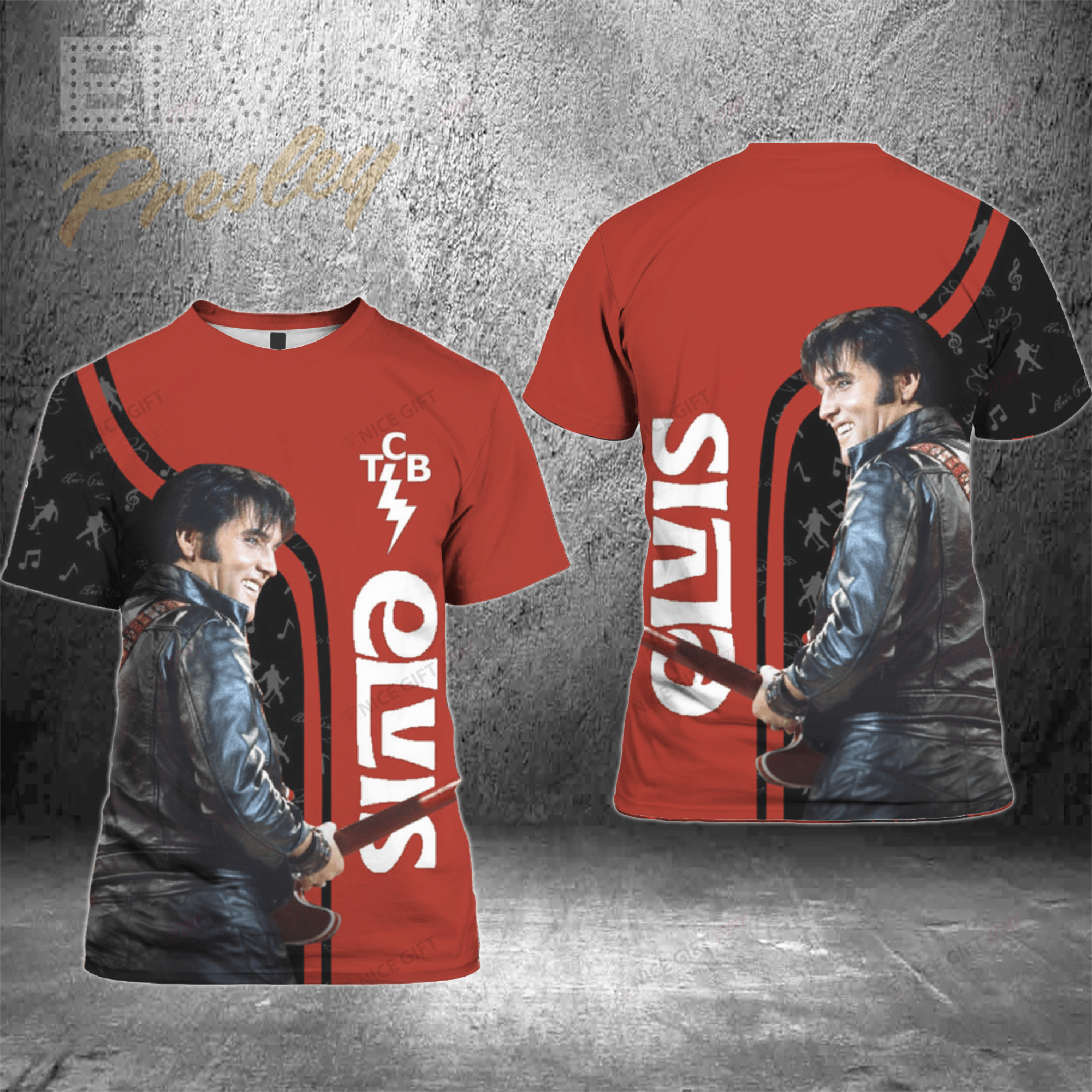 Elvis Presley 3D T-Shirt 3Ts-K2Q6