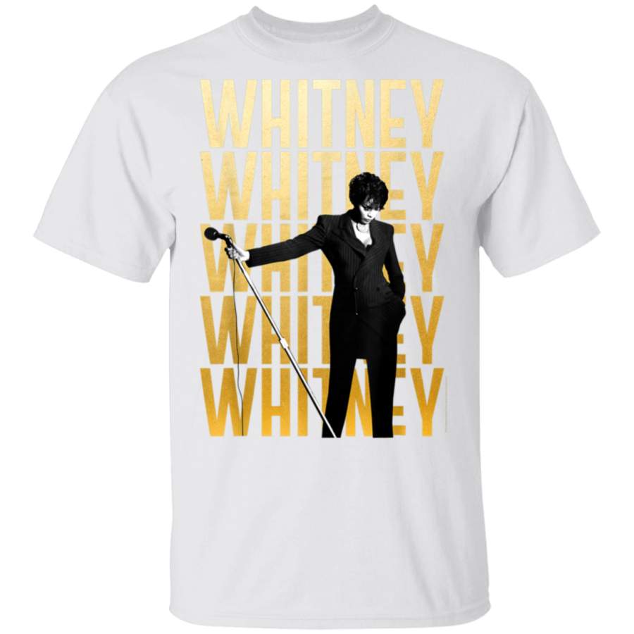 Whitney Houston Official Repeat Logo TShirt