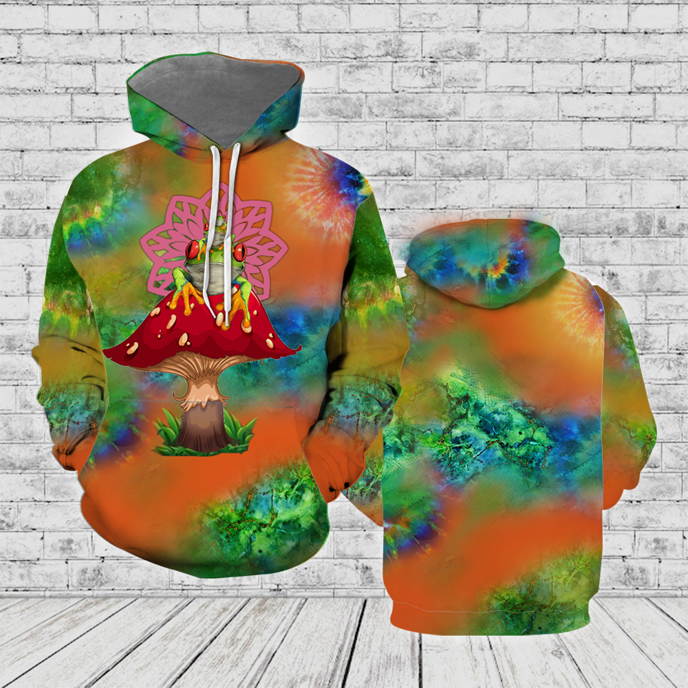 Colorful Frog Mushroom 3D All Over Print | For Men & Women | Ho2652