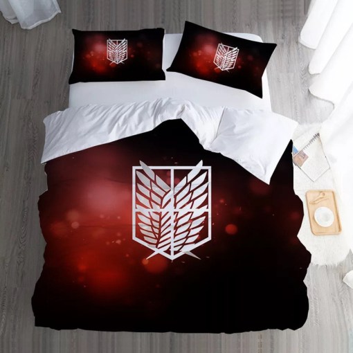 Attack On Titan 6 Duvet Cover Pillowcase Home Decor 3D Bedding Set 1561