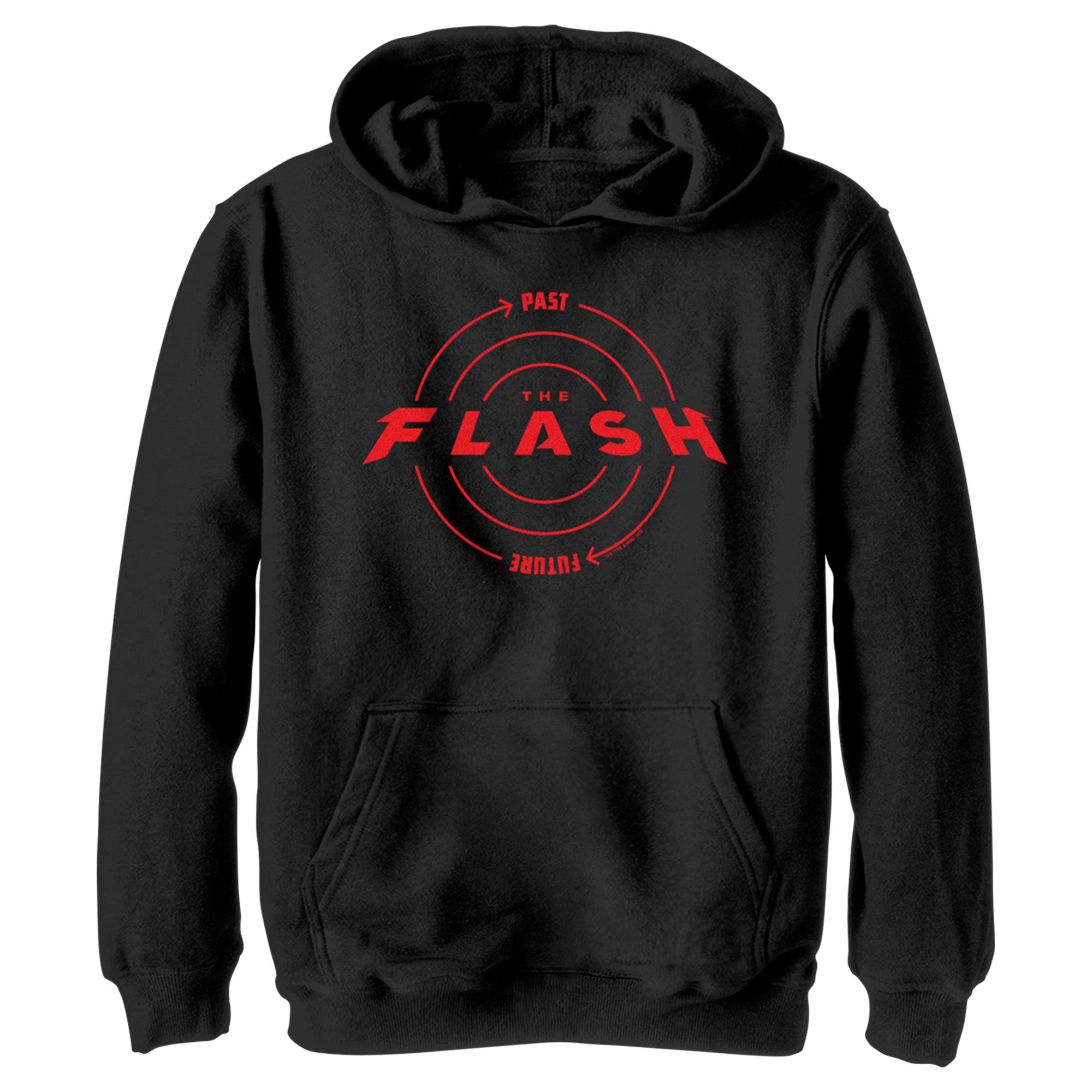 Boy’S The Flash Time Travel Logo Pull Over Hoodie