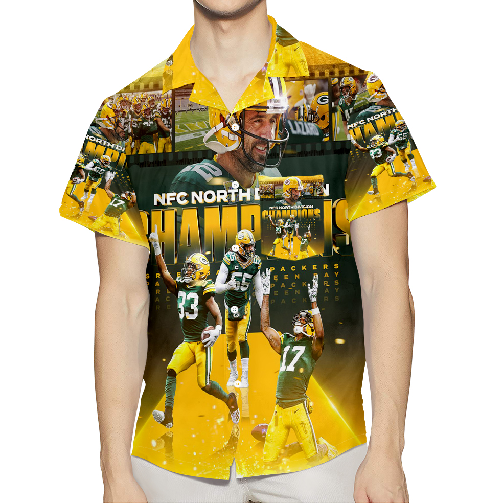 Green Bay Packers Player Team V8 3D All Over Print Summer Beach Hawaiian Shirt With Pocket