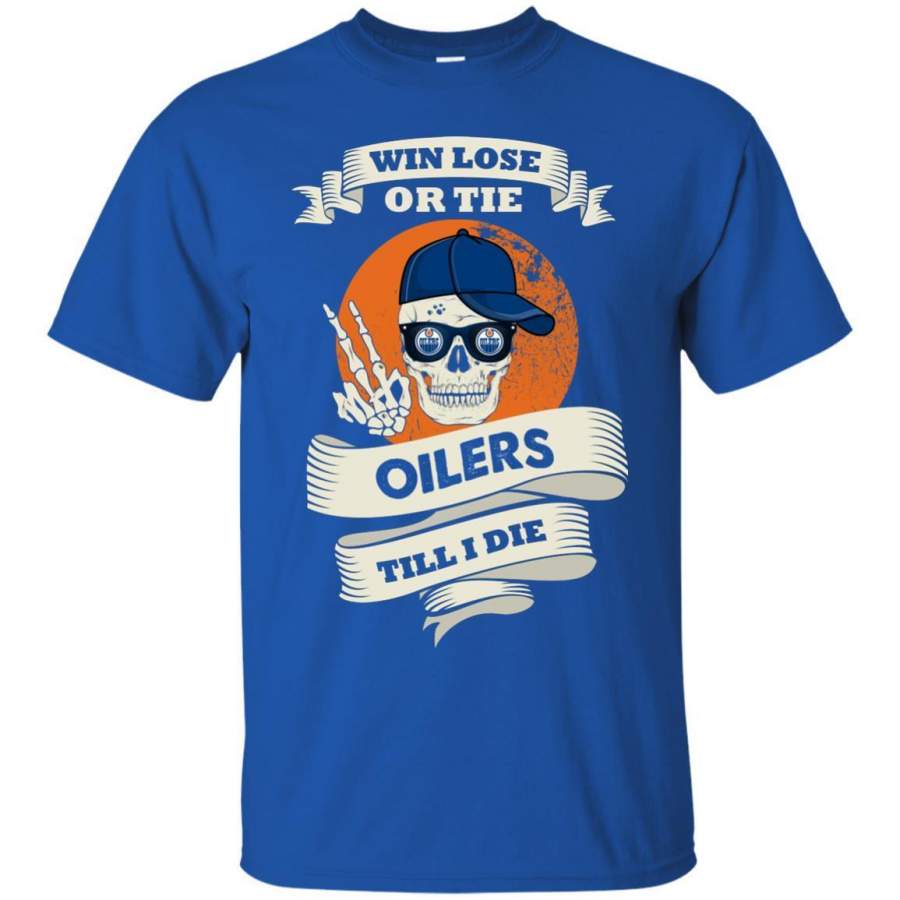 Skull Say Hi Edmonton Oilers T Shirts