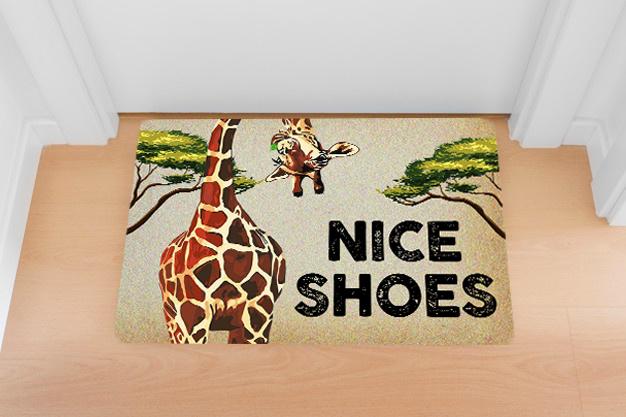 Giraffe Nice Shoes Doormat / Dhghnt280820