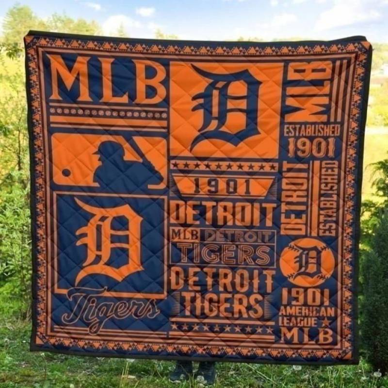 Detroit Tigers Quilt Blanket Special Fan Gift Idea MN09