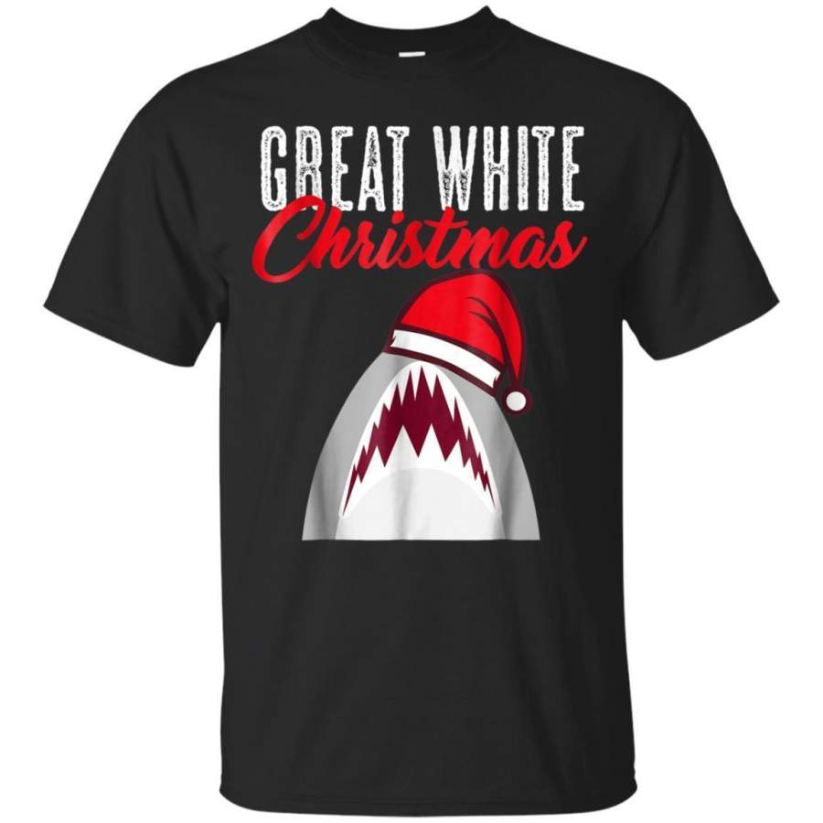 AGR Funny Shark Christmas Great White Shirt Gift Jaq T-shirt