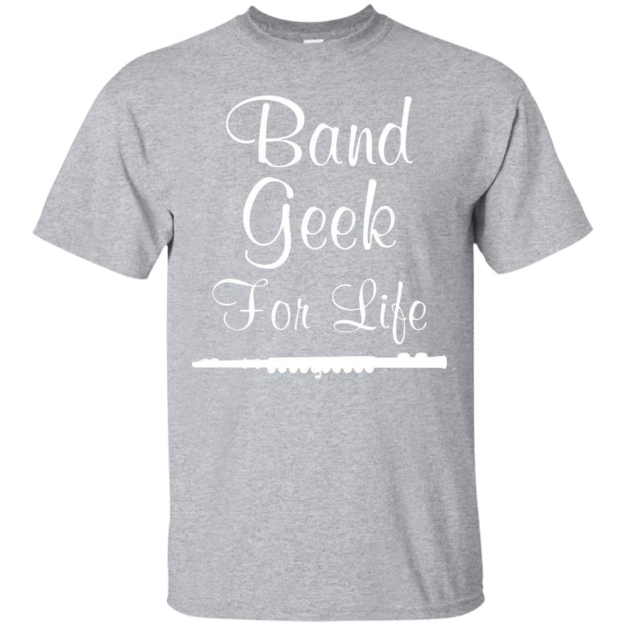 AGR Band Geek for Life Graphic Flute Music T-shirt