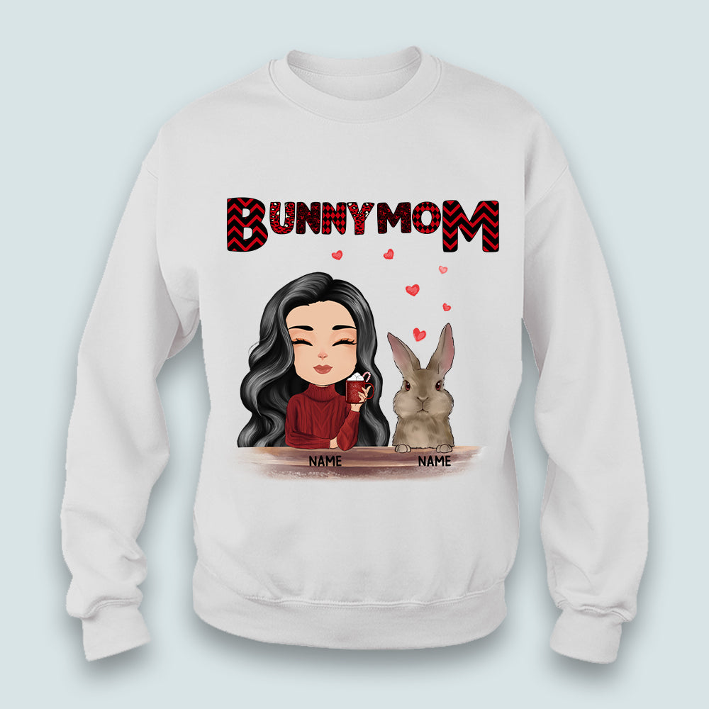 89Customized Bunny Mom Rabbit Lovers Personalized Shirt