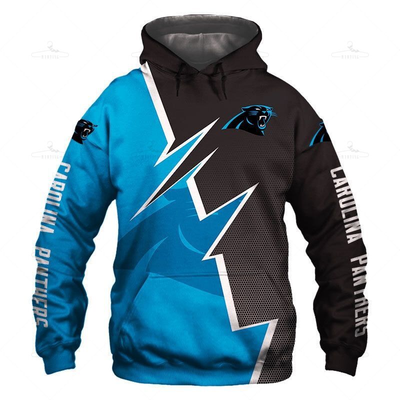 Carolina Panthers Hoodie Zigzag Graphic Sweatshirt Gift S