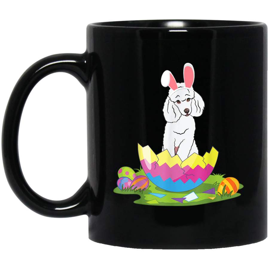 Poodle Egg With Bunny Ear Adorable Colorful Eggs Gift Mug