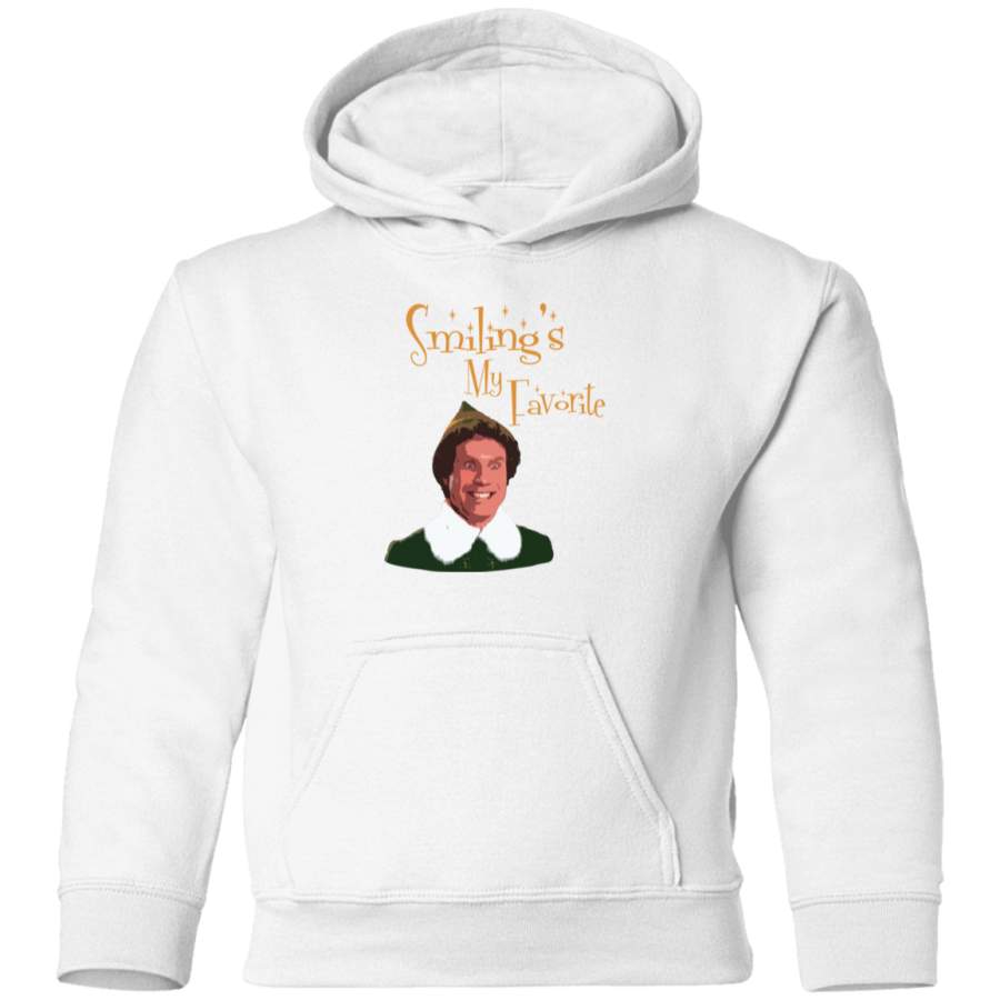 AGR Buddy The Elf – Smiling’s My Favorite Toddler Pullover Hoodie