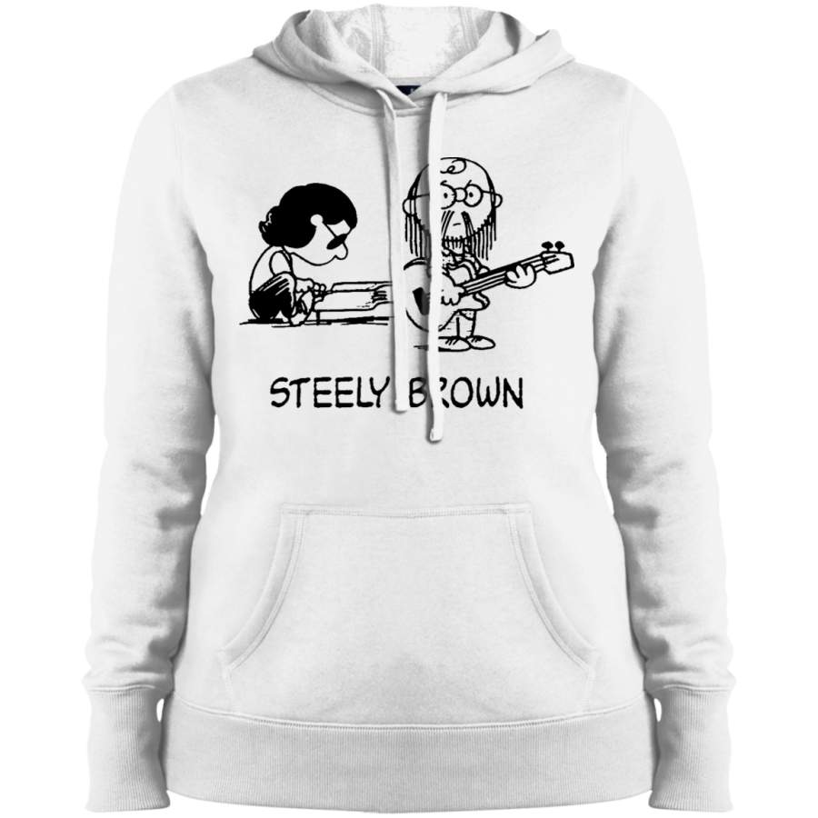 AGR Steely Brown Tee Ladies’ Pullover Hooded Sweatshirt