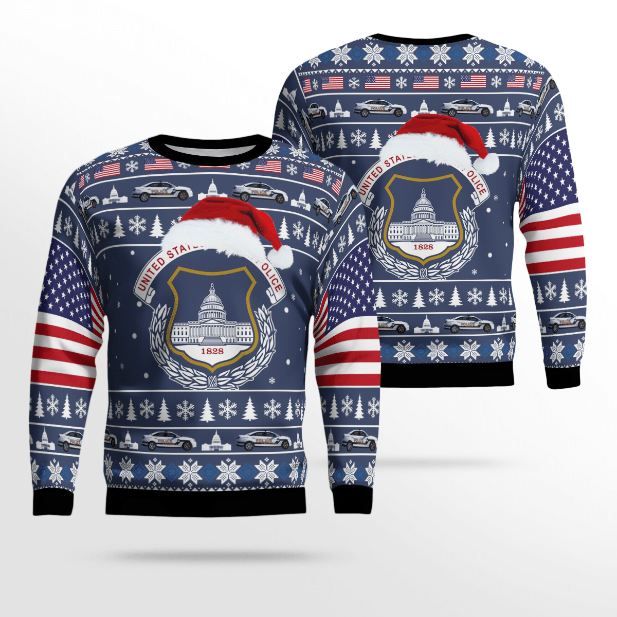 Us Capitol Police 3D Ugly Christmas Sweater, Gift For Christmas Sweater