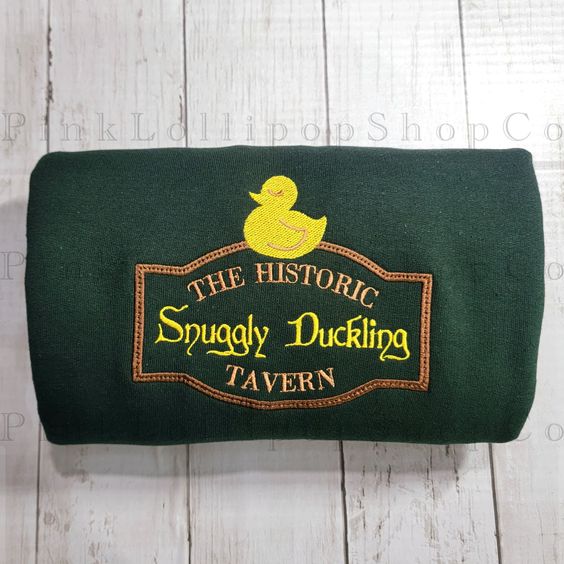 Snuggly Duckling Sweatshirt, Rapunzel Embroidered Crewneck