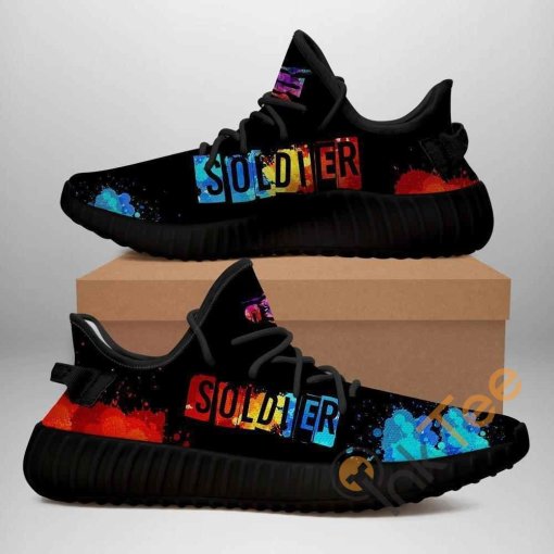 Soldier Custom Shoes Personalized Name Yeezy Sneakers