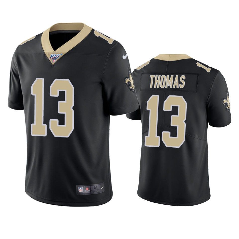 New Orleans Saints Michael Thomas Black 100Th Season Vapor Limited 3D Jersey