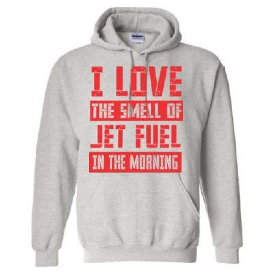 AGR I Love The Smell Of Jet Fuel In The Morning – Heavy Blend™ Hooded Sweatshirt