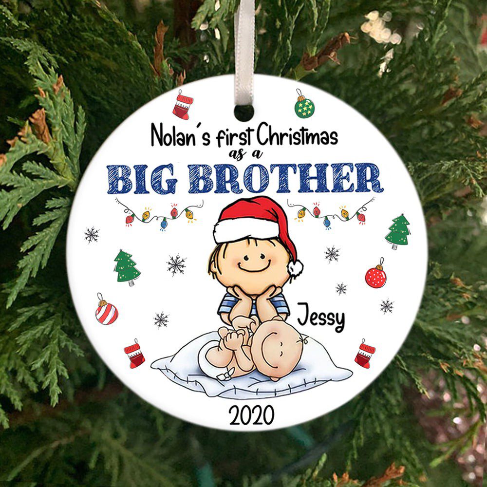 Personalized Christmas Gift For Big Brother First Christmas Ornament