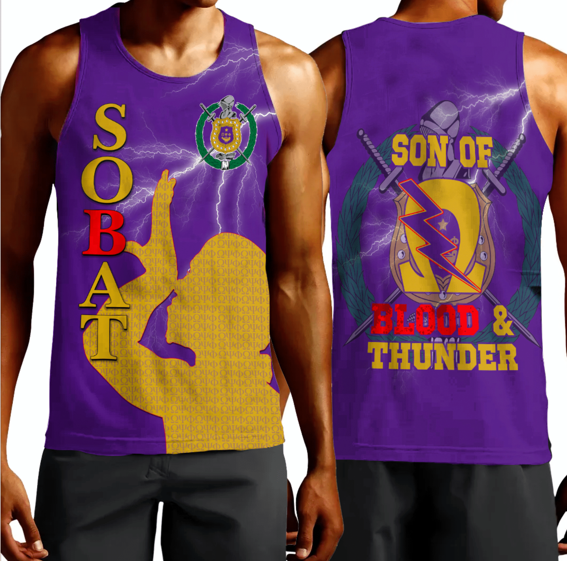 Fraternity Tank Top – Omega Psi Phi S.O.B.A.T Tank Top