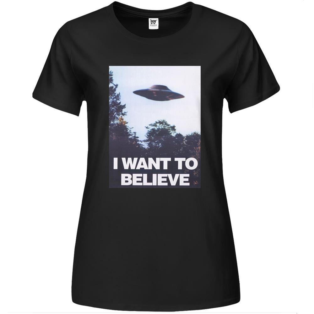 The X-Files I Want To Believe Premium Womens T Shirts