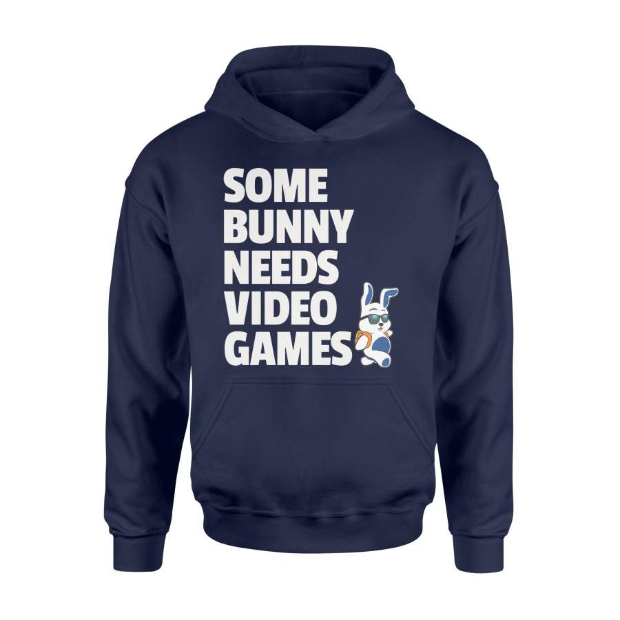 Easter Boys Girls Kids Some Bunny Needs Video Games Hoodie