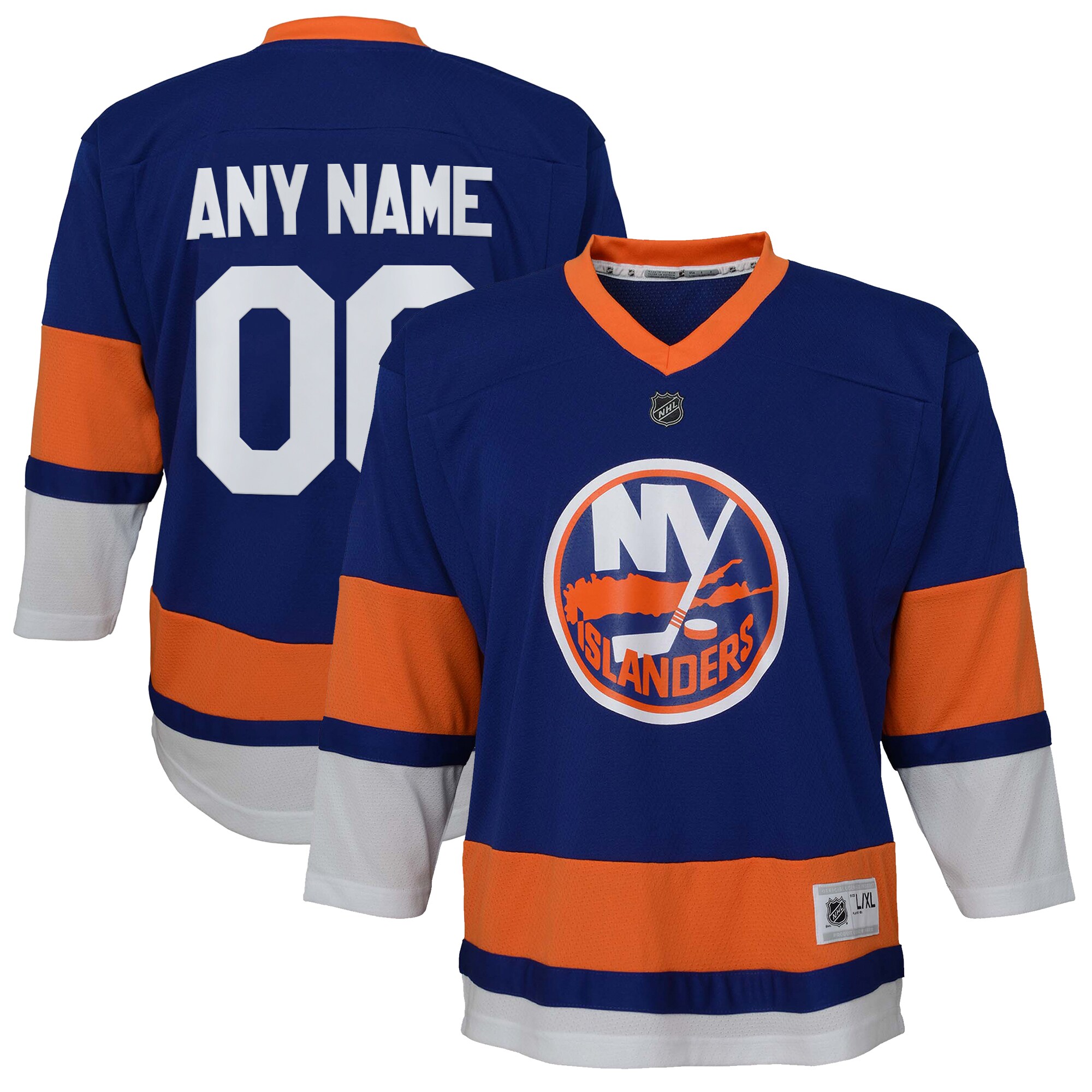 New York Islanders Youth Home Replica Custom Jersey – Royal